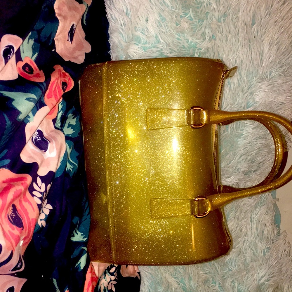 Gold jelly purse